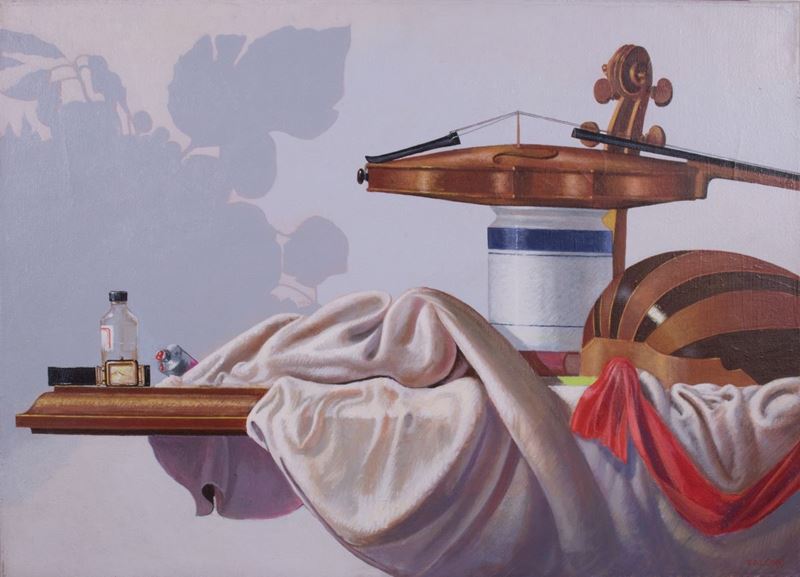 Walter Falconi - Il tempo delle armonie, olio su tela