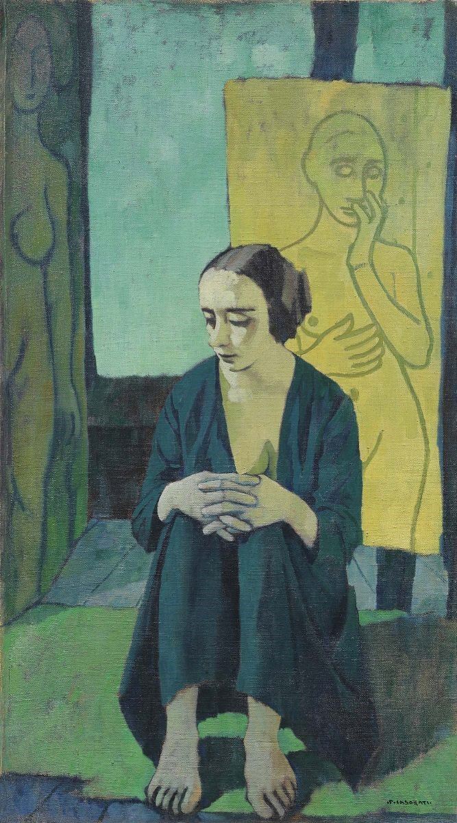 Felice Casorati - Modella nello Studio (figura)