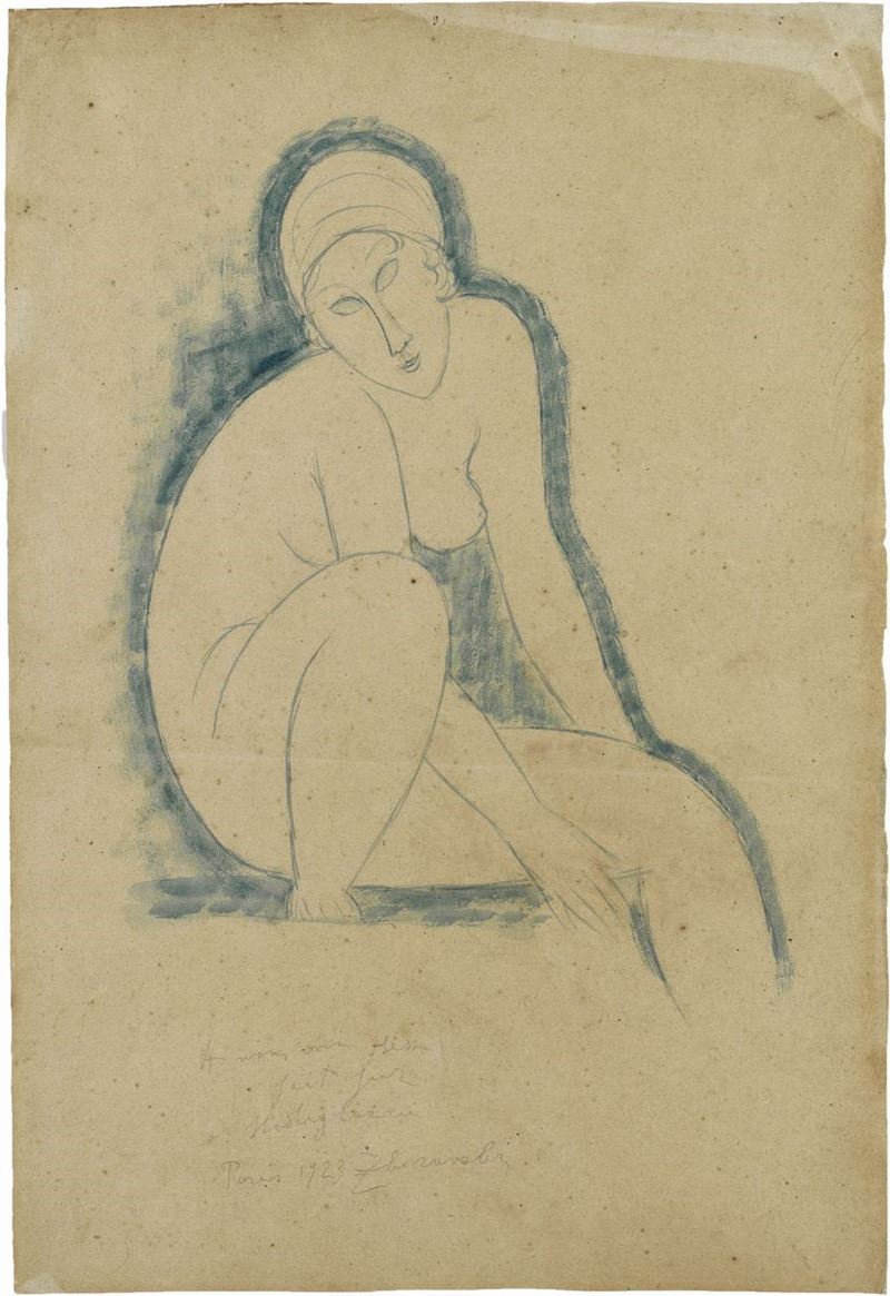Amedeo Modigliani - Nudo Seduto