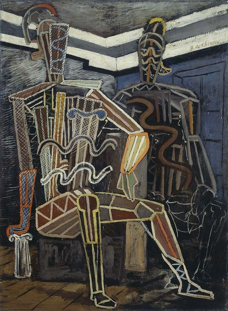 Giorgio De Chirico - Manichini Guerrieri (due Archeologi)