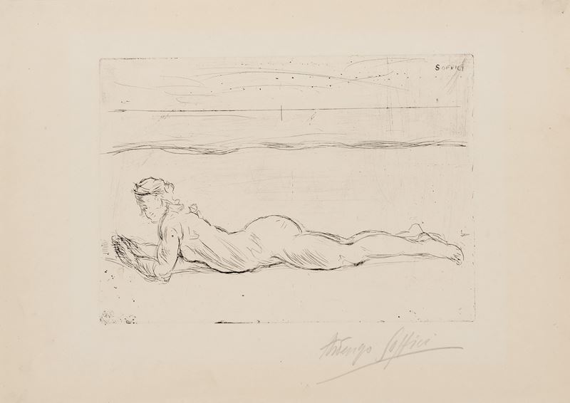 Ardengo Soffici - Donna sulla Spiaggia