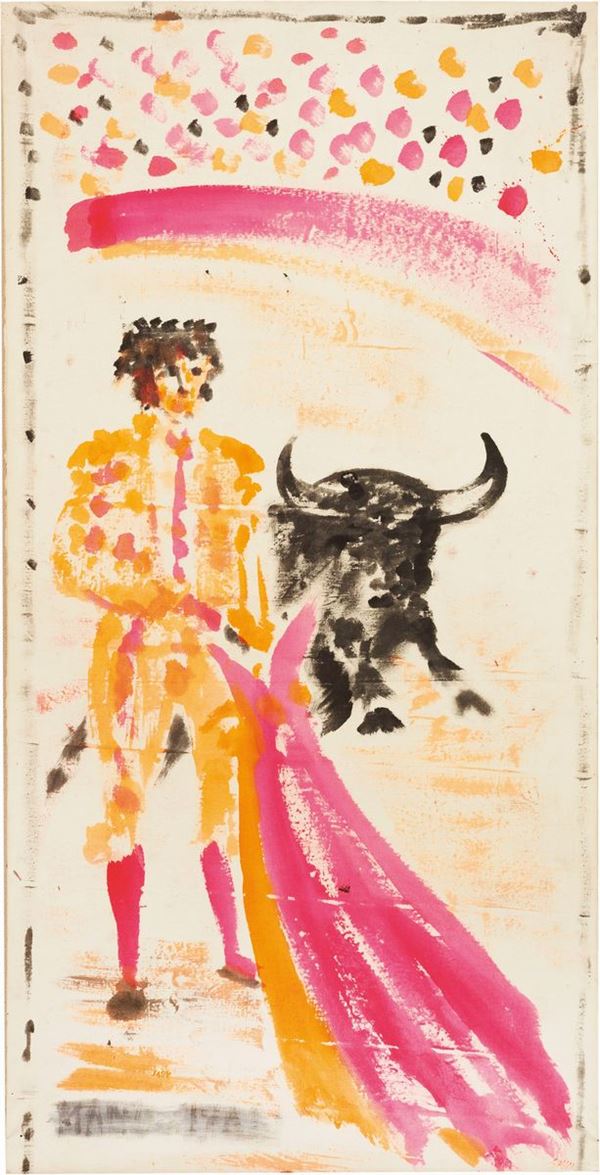 Aligi Sassu : Escamillo  (1980)  - Acrilico su tela - Asta Arte Moderna e Contemporanea - I - Casa d'aste Farsettiarte