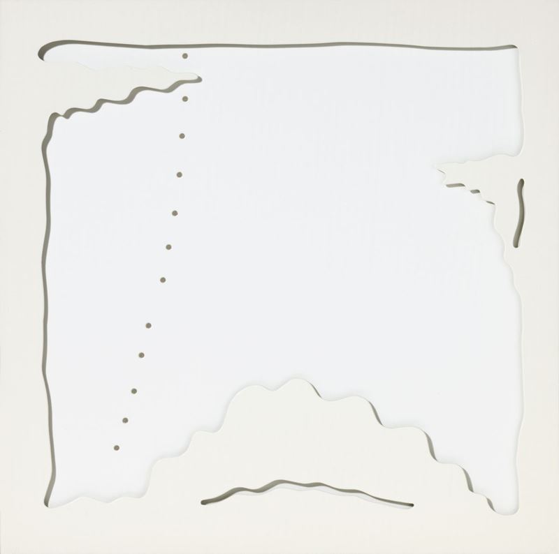 Lucio Fontana - Concetto Spaziale - Teatrino (bianco)