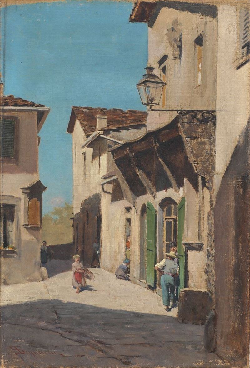 Telemaco Signorini - La Bottega del Fornaio a Settignano