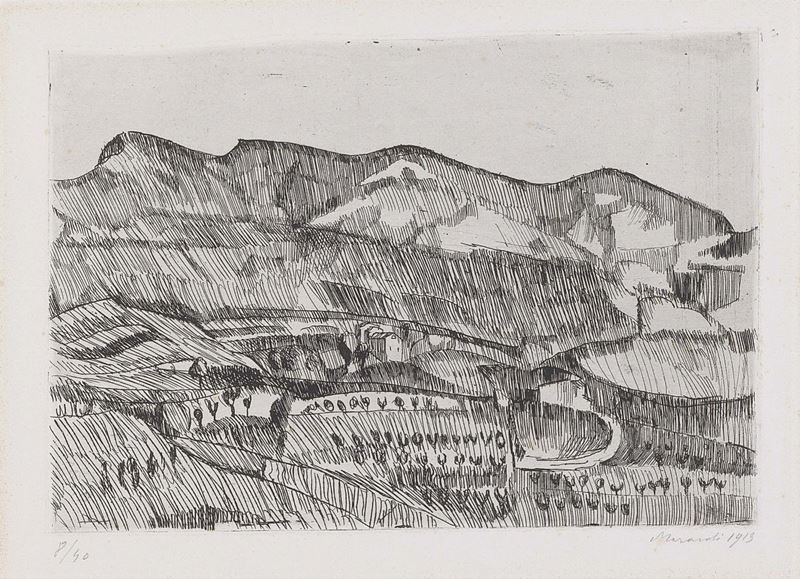 Giorgio Morandi - Paesaggio. Grizzana