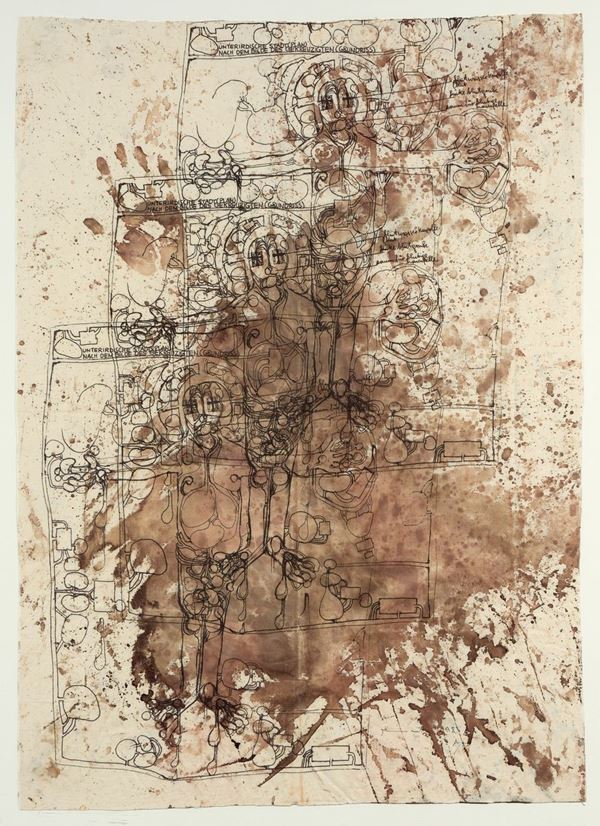 Hermann Nitsch - Unterirdische Stadt (Plan)