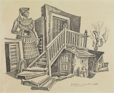 Popolaresco (entrata rustica), inchiostro su carta