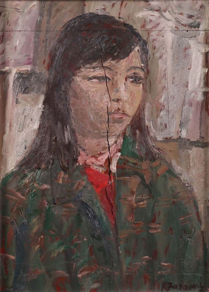 Enzo Faraoni - Ragazza con Maglia Verde