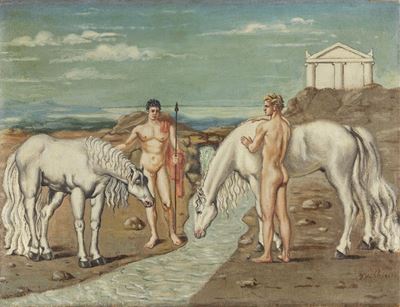 I Dioscuri che Abbeverano i Loro Cavalli