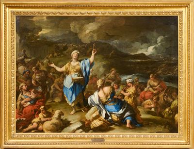 Cantico della profetessa Maria, olio su tela