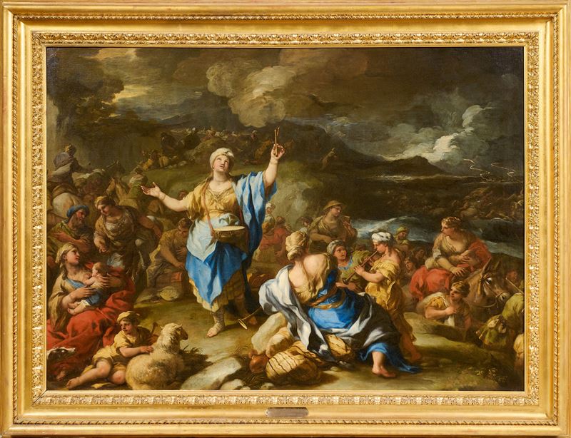 Luca Giordano - Cantico della profetessa Maria, olio su tela