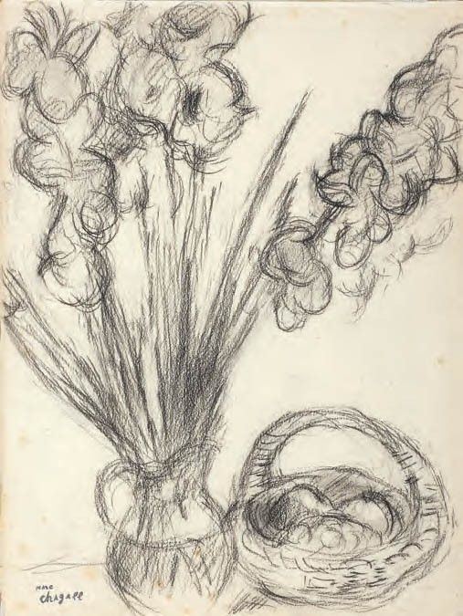 Marc Chagall - Vaso con fiori