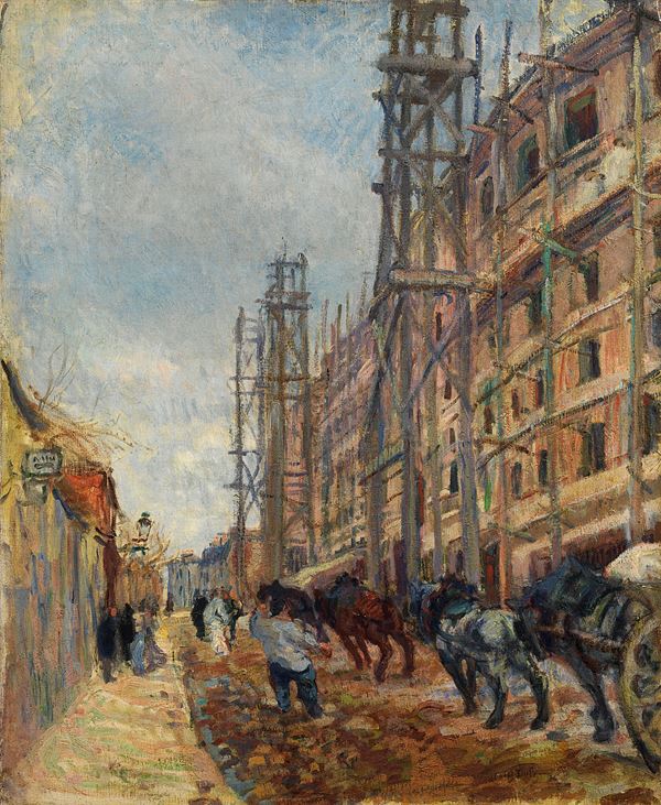 Raoul Dufy : La rue Lepic  (1904)  - Olio su tela - Auction MODERN ART - II - Casa d'aste Farsettiarte
