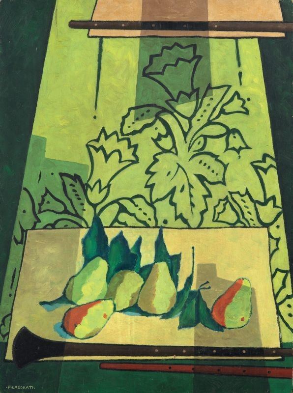Felice Casorati - Pere e Flauti