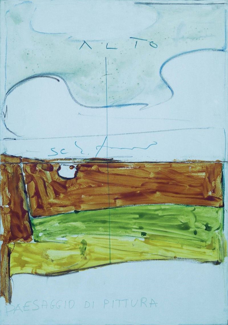 Mario Schifano - Paesaggio di Pittura