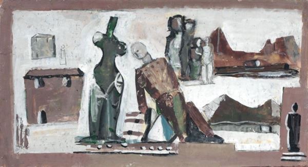 Mario Sironi - Composizione con manichino