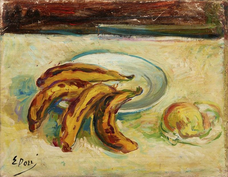 Ennio Pozzi - Natura Morta con Banane