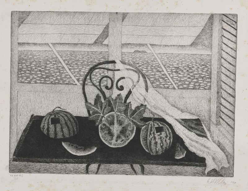 Giuseppe Viviani - Cocomero sulla Terrazza