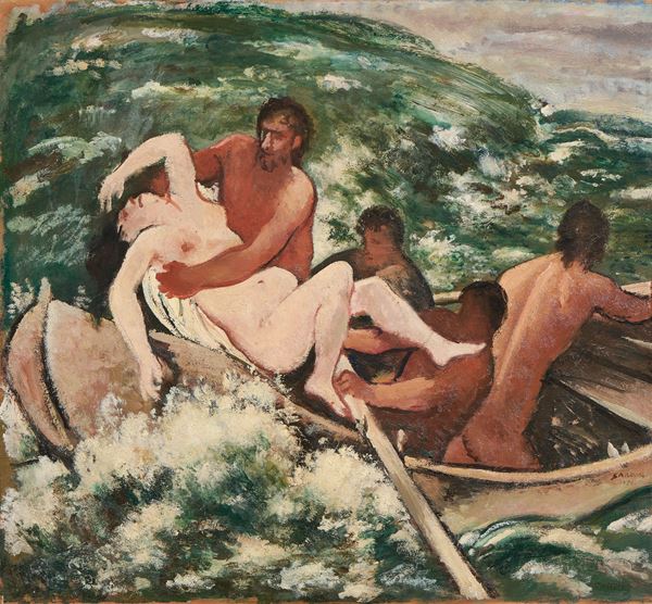Felice Carena - Il ratto sul mare