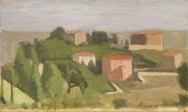 Giorgio Morandi : Paesaggio  (1940)  - Olio su tela - Asta ARTE MODERNA - II - Casa d'aste Farsettiarte
