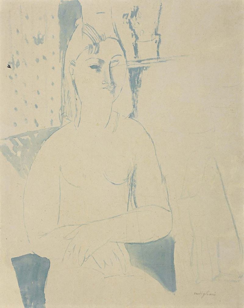 Amedeo Modigliani - Nudo di Donna Seduta