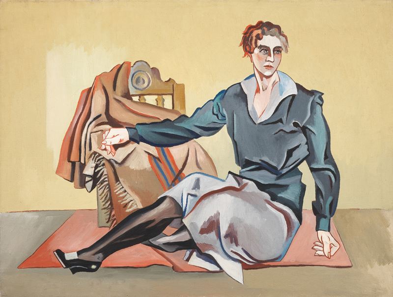 Femme au bas noir