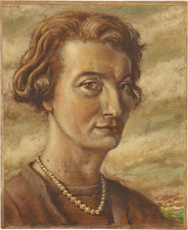 Alberto Savinio - Ritratto di donna (Ritratto di Emilia Durini)