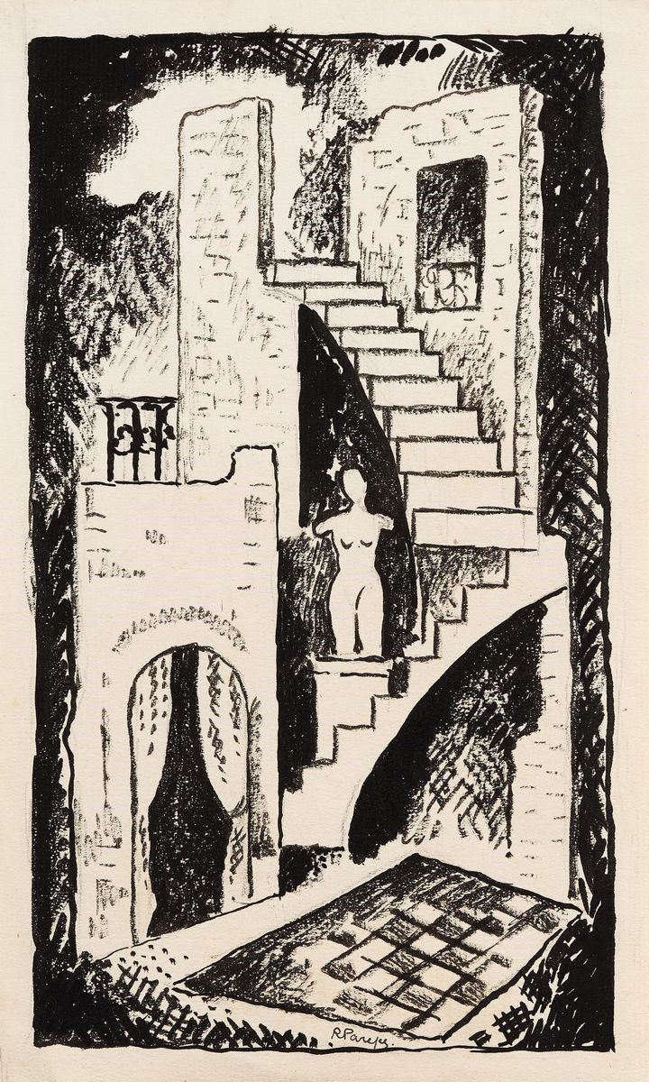 René Paresce - Statua e Scala