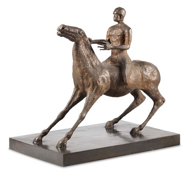 Bruno Cassinari : Cavallo e cavaliere  - Scultura in bronzo - Auction MODERN ART - II - Casa d'aste Farsettiarte