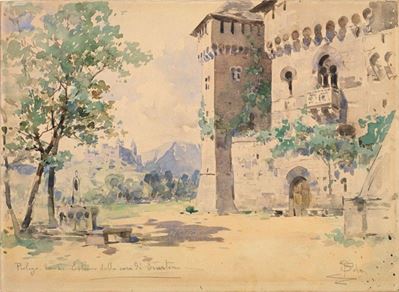 Bozzetto di Scena: Castello di Svarten