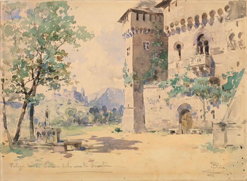 Paolo Sala - Bozzetto di Scena: Castello di Svarten