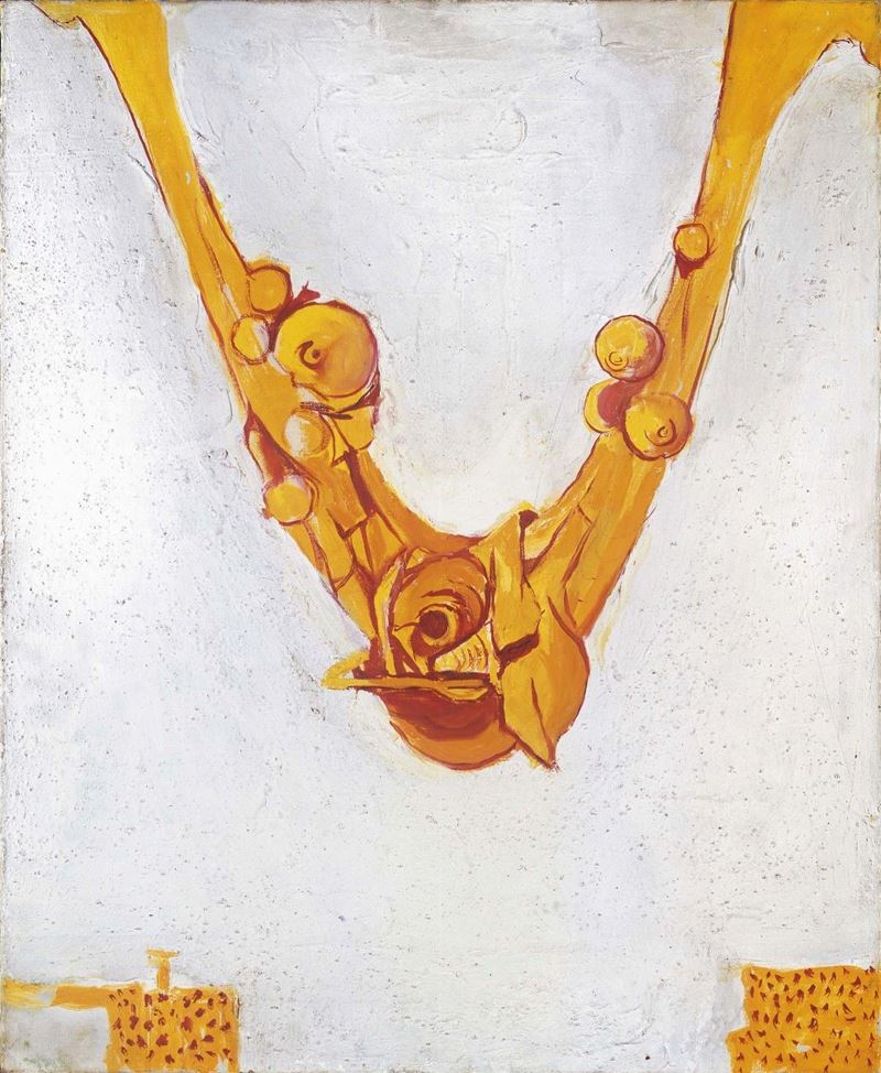 Graham Sutherland - Yellow Form White Ground