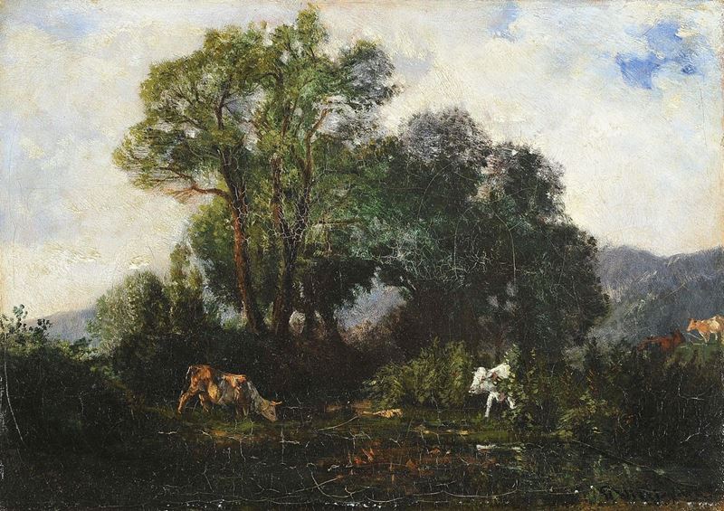 Giuseppe Palizzi (attr. A) - Fontainebleau