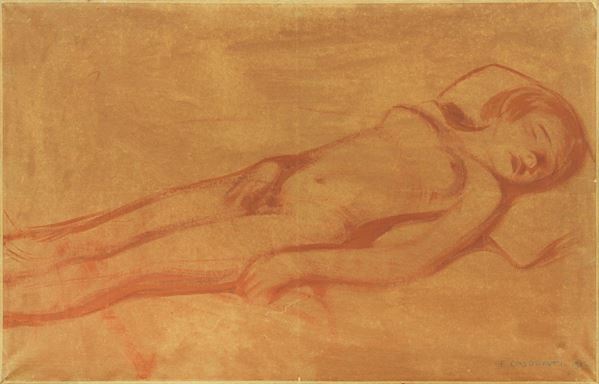 Felice Casorati - Nudo sdraiato