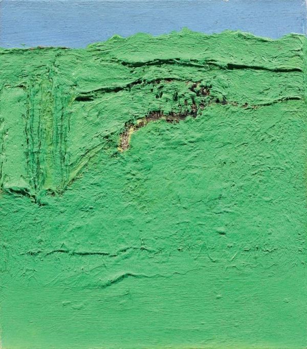 Carlo Mattioli - Paesaggio in collina
