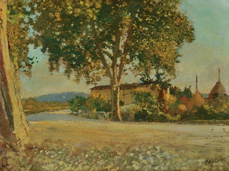 Carlo Passigli - Casolare con Pagliai