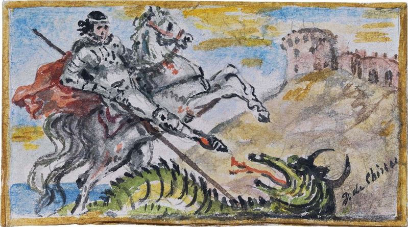 Giorgio De Chirico - San Giorgio e il Drago
