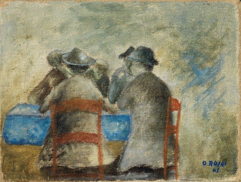 Ottone Rosai - Omini al Tavolo