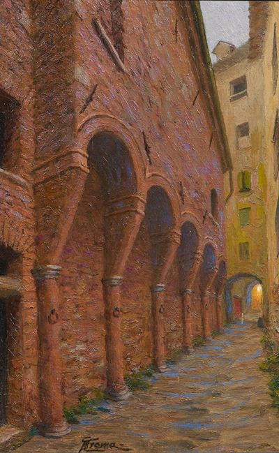 Il vicolo del Teatro a Ferrara