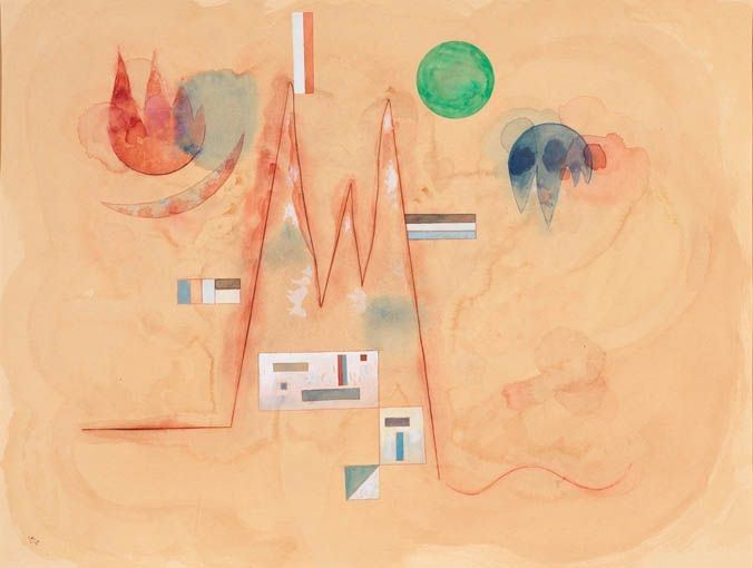 Wassily Kandinsky - Zickzack in Weich (zigzag En Entourage Mou)