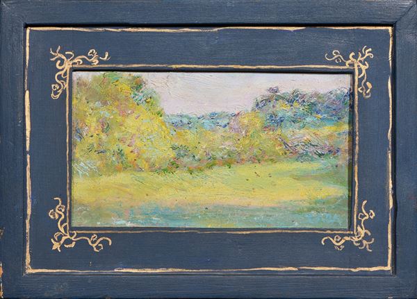 Giacomo Balla - Paesaggio di Villa Borghese