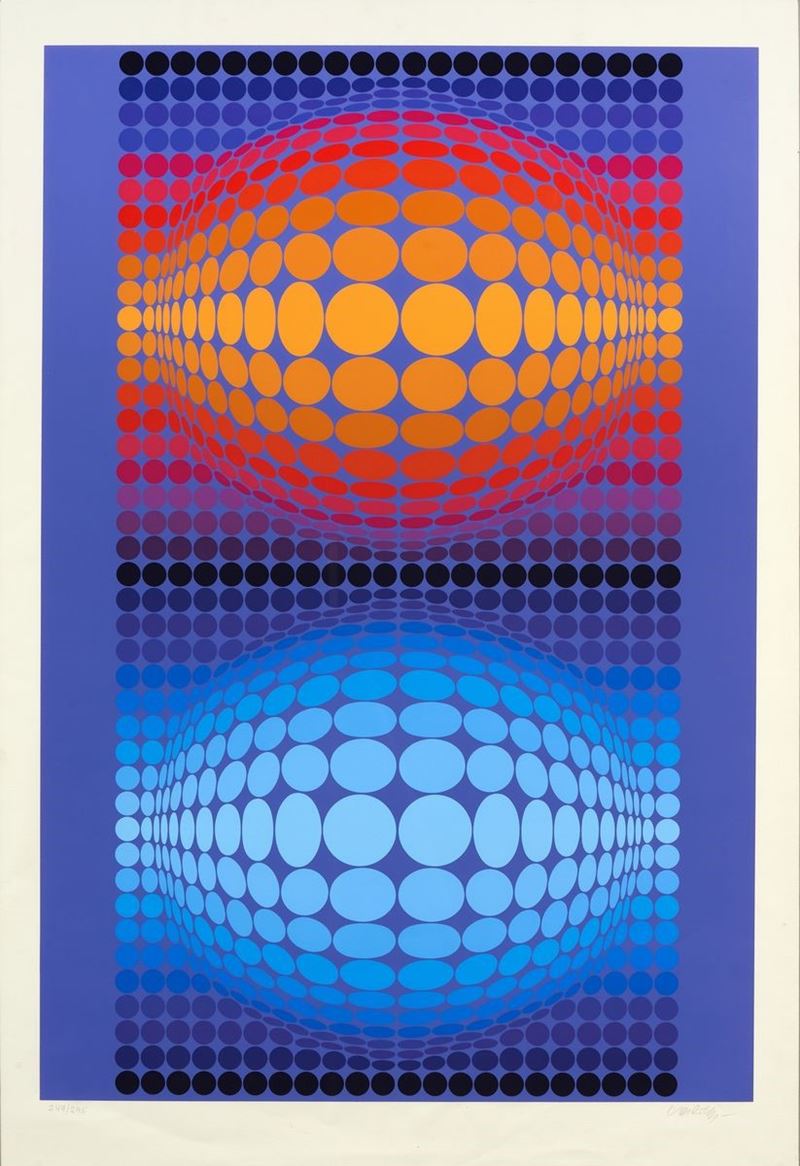Victor Vasarely - Senza Titolo