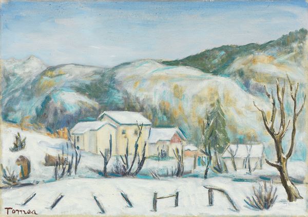 Fiorenzo Tomea - Paesaggio innevato
