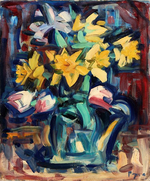 Enzo Pregno - Vaso con fiori