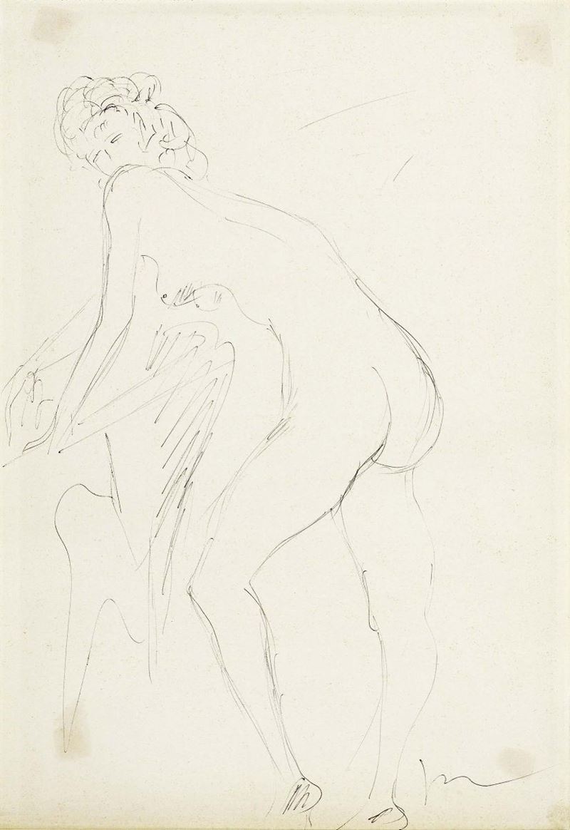 Lucio Fontana - Nudo Femminile