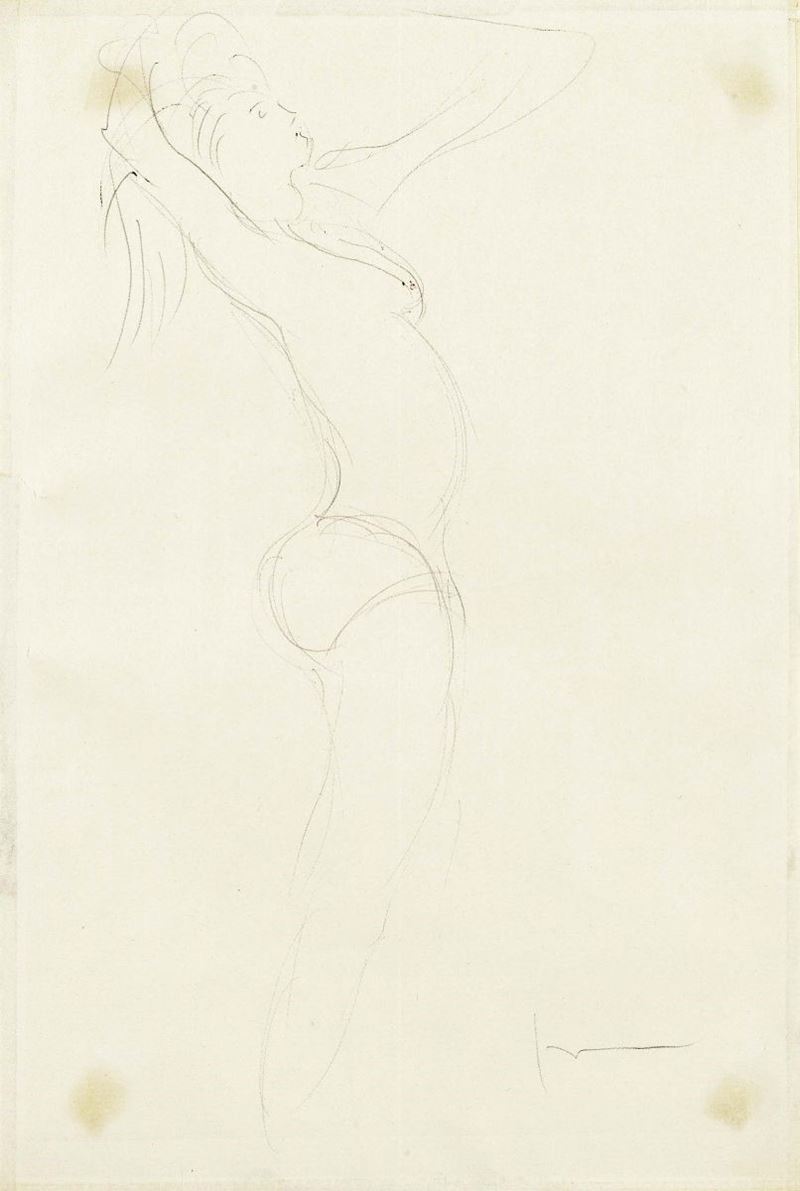 Lucio Fontana - Nudo Femminile