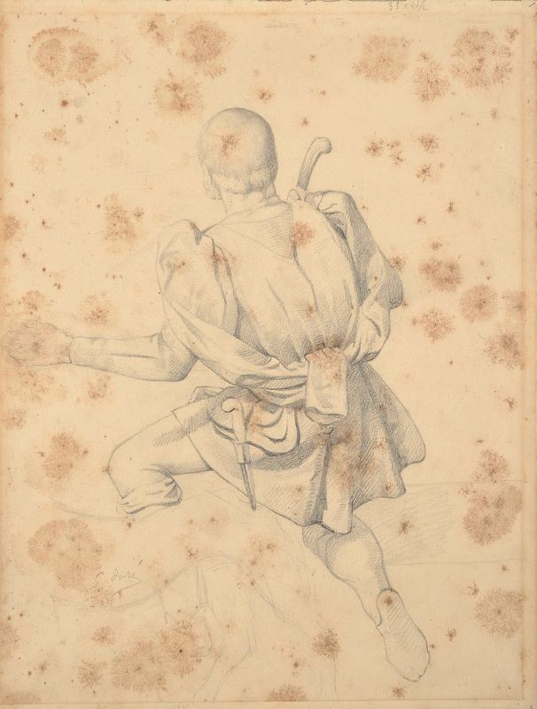 Gustave Doré - Figura Maschile di Spalle