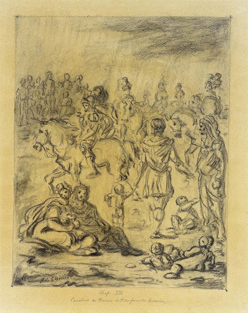 Giorgio De Chirico - Cavaliers Au Travers De Telles Familles Humaines