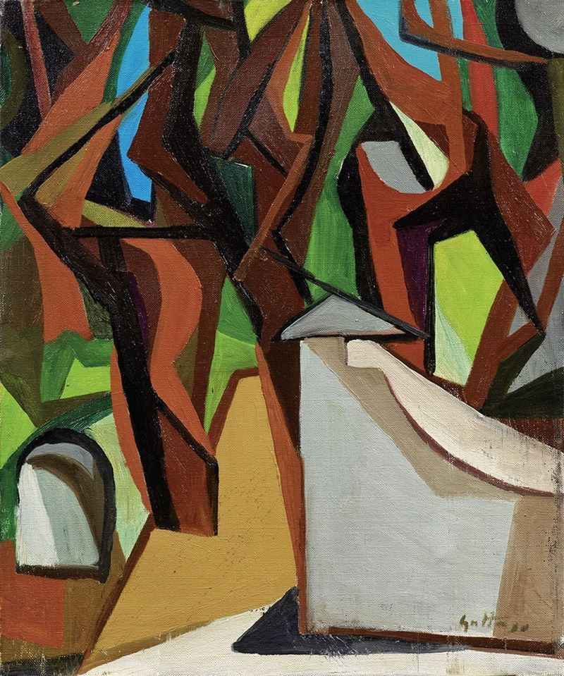Renato Guttuso - Case fra gli Alberi