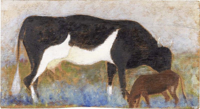 Giuseppe Cesetti - Mucca con Vitello
